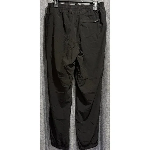 Eddie Bauer Women's Sz 8 Black Drawstring Fleece Lined Hiking Pant Zip Pockets - Picture 6 of 10